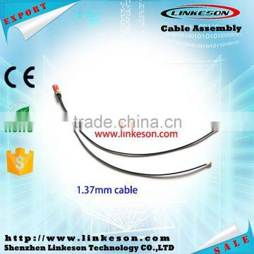 1.37mm pigtail cable assembly SMA female to IPX IPEX rf jumper cable