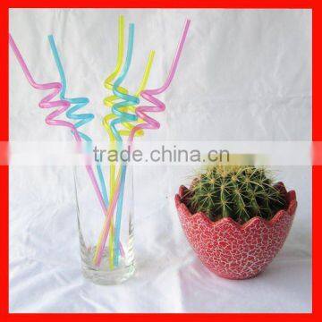 Cute pvc crazy straw