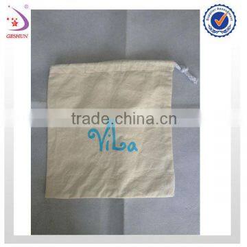 factory directly selling eco friendly Cotton drawstring shoe bags for kids