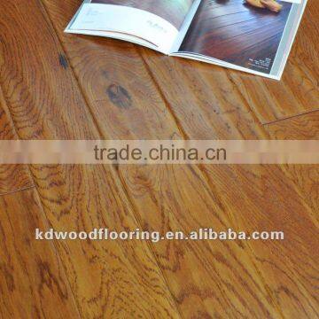 Hand scraped engineered hardwood oak flooring