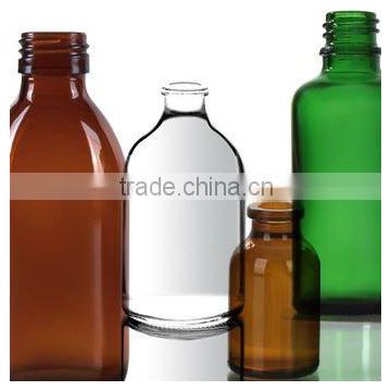 Different sizes of glass bottles