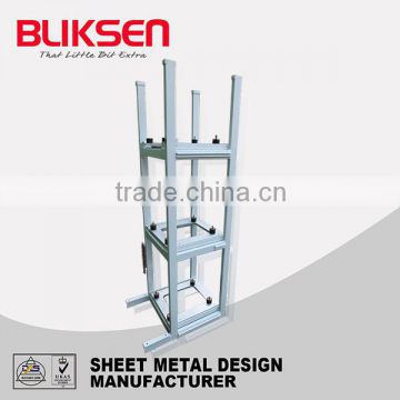 OEM custom made stainless steel display rack fabrication