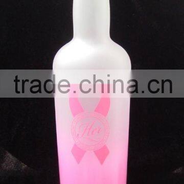 750ML FROSTED CRYSTAL GLASS BOTTLE