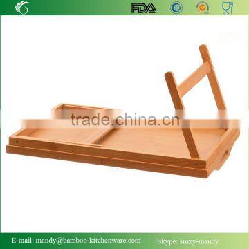 Bamboo Folding Bed Tray Table and Breakfast Tray photo-5