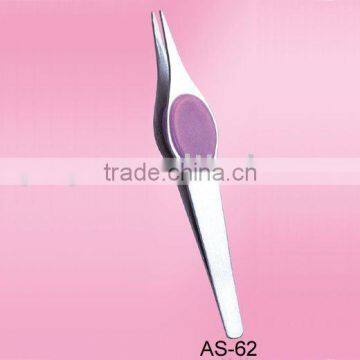 stainless steel pointed eyebrow tweezer