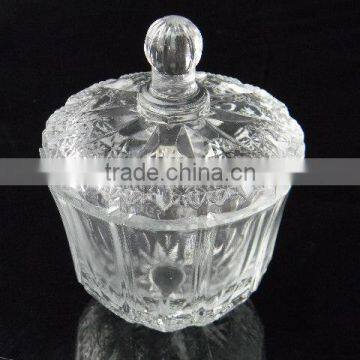 cheap clear glass candy jar