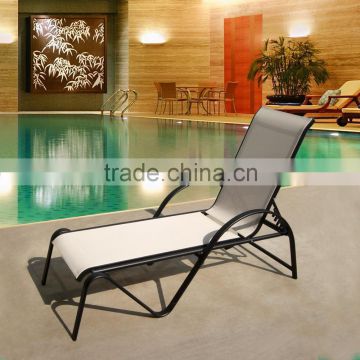 Most popular shape aluminium sling sun lounger