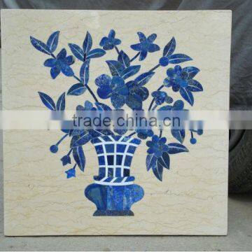 Lapis Inlay Square Table Top