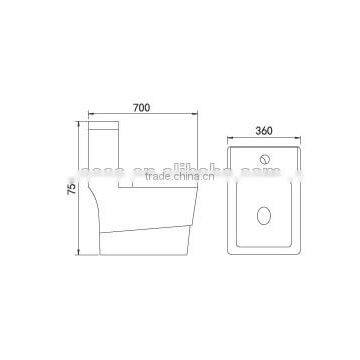Modern Design Toilet TC--38699 photo-2