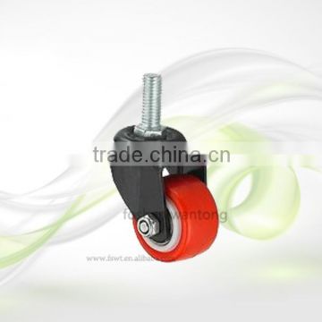 Small Furniture Wheel 42mm Screw With Lock Furniture Caster Wheel