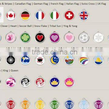 New Arrival Custom Shape Print Logo Metal Pet ID Dog Tag For Dog Wholesale photo-6