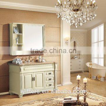 WTS-8422 No Include Faucet and Yes Include Countertop Classic Wood Bathroom Vanity photo-3