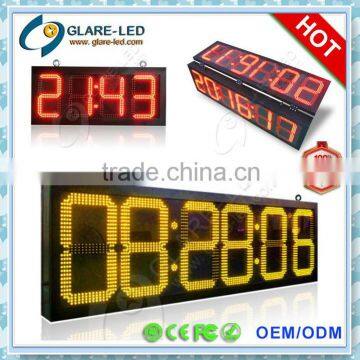 outdoor digital sign 7 segment led display IP65 with GPS , HOT selling!!!!!!!!!!!