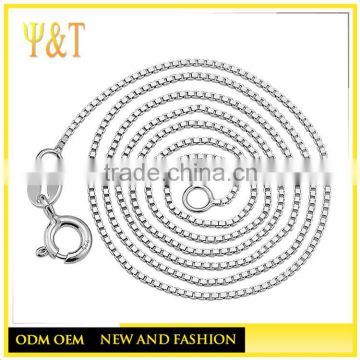 China Factory Hot Selling Cheap 925 Sterling Silver Italian Box Chains (AC-002)