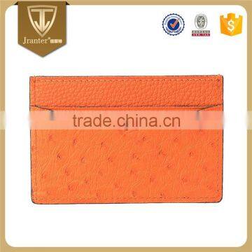 100% Real Ostrich Skin Business Card Holders Customized Genuine Leather Card Holder photo-2