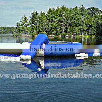 16ft Water Trampoline with Water catapult/Slide,Adult aqua jumping bed,Inflatable trampoline for water