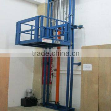 Guide rail electric vertical goods rail lead elevator