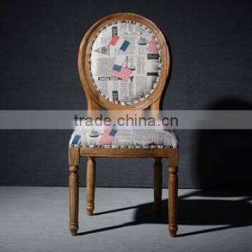 High Quality Round Backrest Antique Style Chair