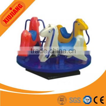 Indoor play fort equipment plastic animal carousel