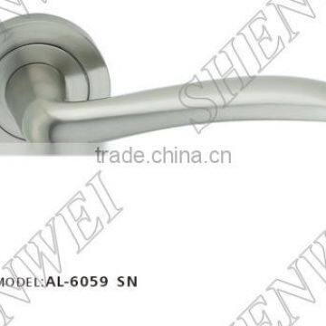 AL-6059 SN aluminium door handles on rose