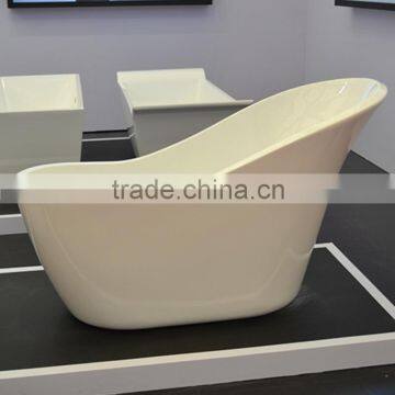 Special design custom size cast freestanding solid surface bathtub