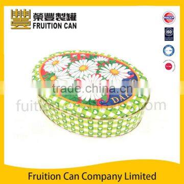 Oval Premium Gift Tin Box tin can metal tin box Use cookie tin Coffee tin tea tin