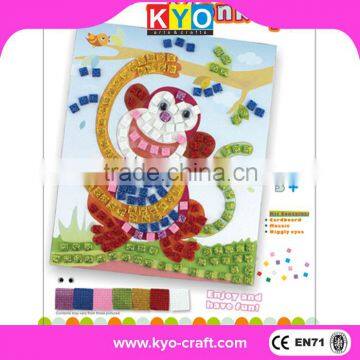 DIY Mosaic Conffetti 3D Paper model toy Cardboard puzzle craft for kids