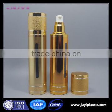 80ml 100ml gold empty plastic silver hotstamping cosmetic airless bottle container