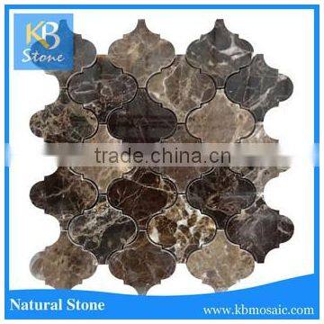 2016kb stone emperador dark marble mosaics lantern mosaic tile for bathroom