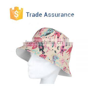 2015 Ladies Womens Colorful Bucket Hat , Summer Printing Bucket Hat, Bucket Sun Hats Caps Wholesale photo-4