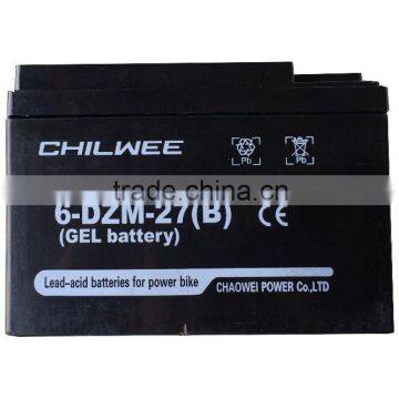 6-DZM-27(B)12V30A@5HR CHILWEE VRLA Battery for Electric Bicycle photo-4