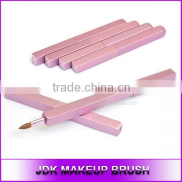 High Quality Retractable Lip Brush With Pink Square Handle