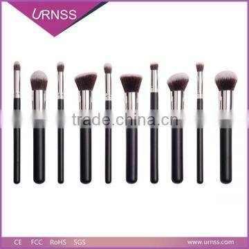 New 10pcs Make Up Brushes Cosmetic Blusher Bronzer Powder Foundation Set Kit Gift