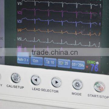 2015 New Portable Digital 3-channel Color Electrocardiograph ECG EKG Machine on Sale photo-3