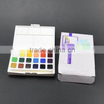 Art Supplies 12/24/30 Colors Solid Watercolor Paints Set For Artist School Student Drawing Painting Stationery