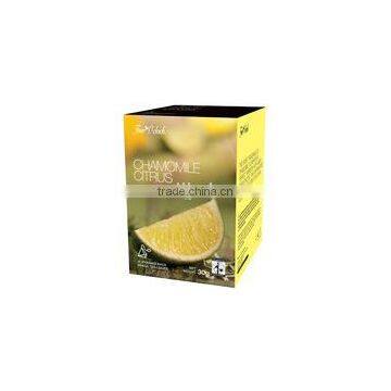 Chamomile Citrus Organic Tea in pyramidal teabags