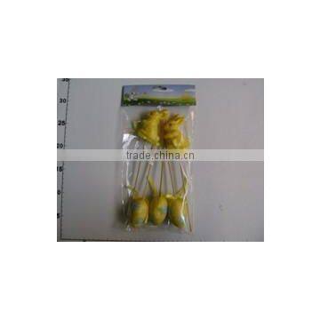 Yellow Eggs With 2 Rabbits For Easter Day