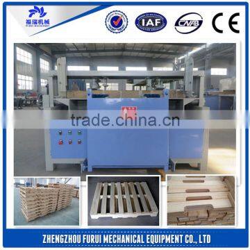 Automatic Two Head Wood Pallet Notcher Stringers / wooden pallet notching machine