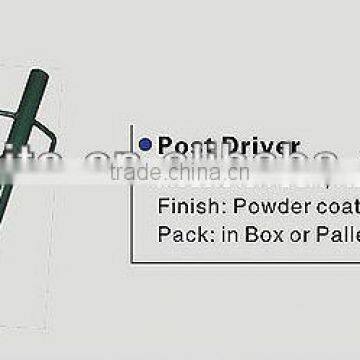 Fence powder coated post driver