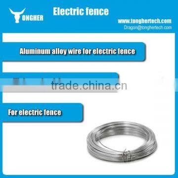 electric fence aluminum alloy wire with high conductivity low resistance for 12.5 gauge,15 gauge,17.5 gauge