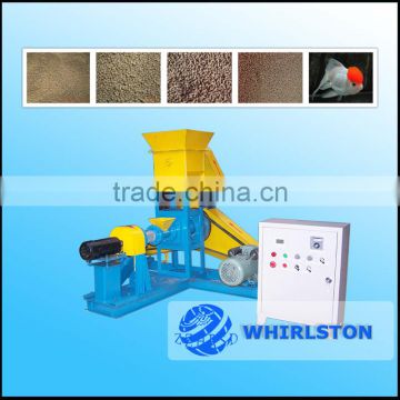 Zhengzhou whirlston 2016 hot sell floating fish feed pellet extruder machine