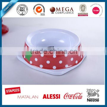 custom various color novelty plastic pet bowl