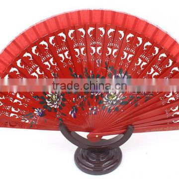 Carved Floral Traditional Spanish folding Hand Fan for Wedding Gift