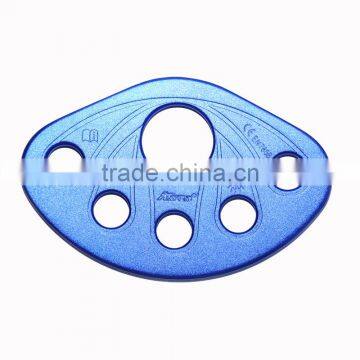 ANPEN 50kN Climbing Aluminum anti-slip Rigging plate with 5 anchor points