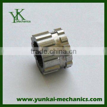 Zinc plating CNC machining gear, custom made spare parts for magnet motor