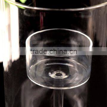 New Design Glass Material Clear Crystal Candle Holder Goblet photo-3