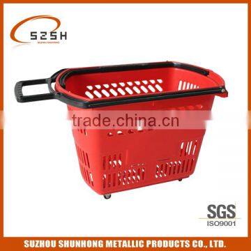 plastic fruit basket with wheels