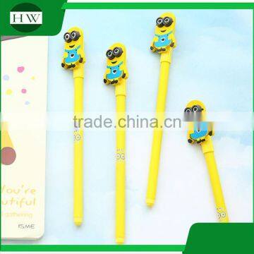 Promotional Wholesale Cheap Funny School Office Stationery Mini Cartoon Plastic Minions Roller Ball Point Pen photo-2
