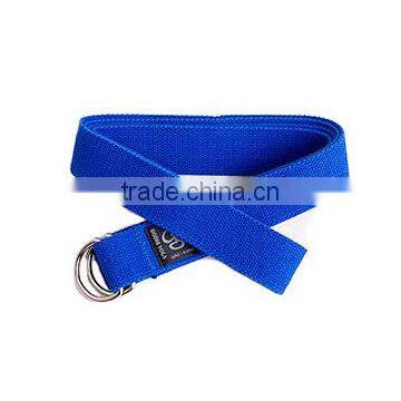 blue cotton yoga belts