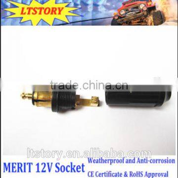 Black Color Car Merit 12V Rated Voltage 0-35V DC Max Current 16A Power Plug Power Socket photo-2
